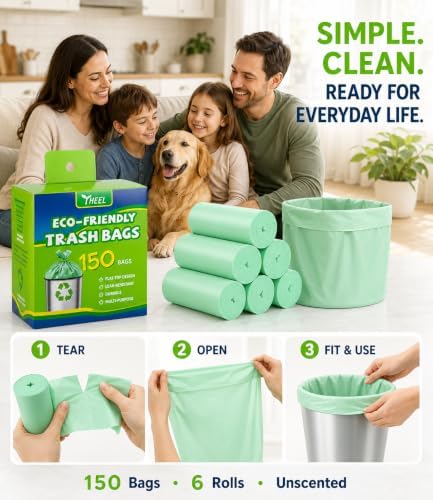 1.2 Gallon Small Trash Bags Mini Garbage Bags - Image 3