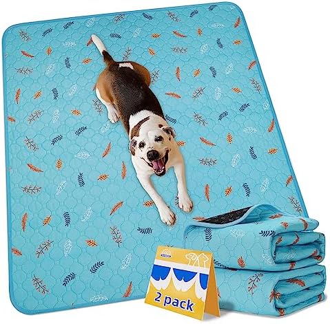 Sunheir Washable Pee Pads for Dogs Extra Large 36" x 72" 2-Pack, Reusable Puppy by SUNHEIR