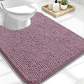 OLANLY Toilet Rugs U-Shaped 24x20, Soft Absorbent Chenille Contour Rugs by OLANLY