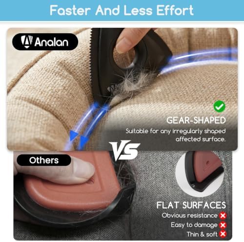 Analan Mini Pet Hair Remover for Car Detailing Dog Hair Tool Brush - Image 5