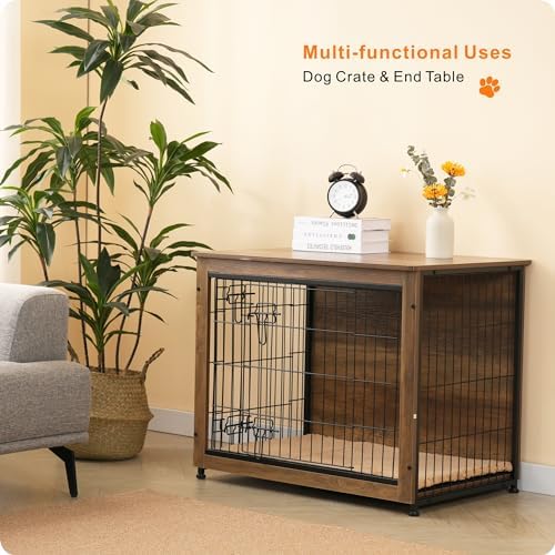 DWANTON 32.5" Dog Crate Furniture - Image 7