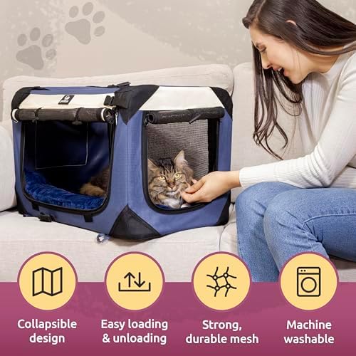 Cat & Dog Carrier, Fits Most Cats or Small Dog Comfortably - Image 6