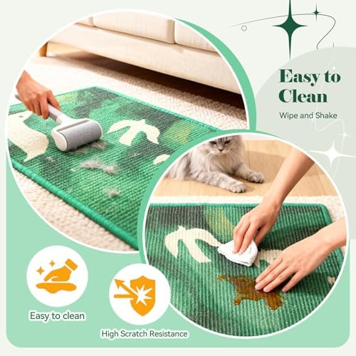 Sisal Cat Scratcher Mat Floor & Wall Cat Scratching Pad - Image 5