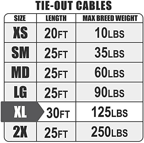 BV Dog Tie Out Cable 30 Feet - Image 2