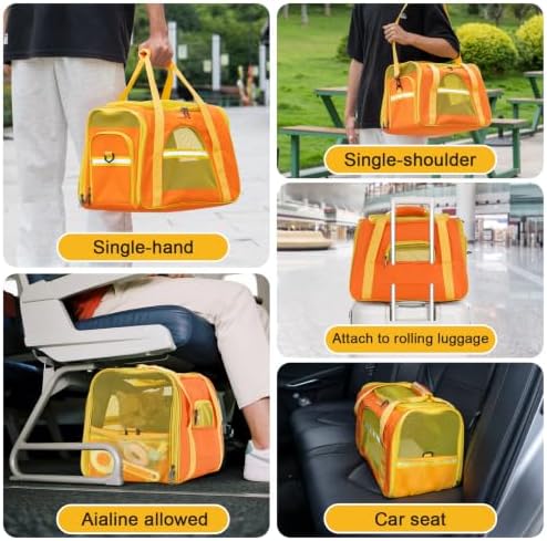 Soft-Sided Pet Carrier, for Small/Medium Cats and Dogs - Image 5