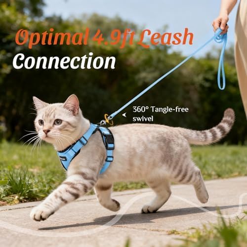 Dooradar Cat Harness and Leash Set, Adjustable and Escape Proof - Image 7