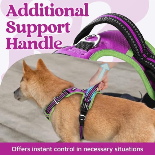 rabbitgoo Dog Harness Medium Sized, No Pull 3 Buckles Easy On & Off - Image 4