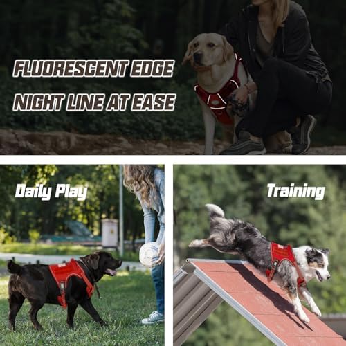 AUROTH Dog Harness for Large Dogs, No Pull Tactical Dog Vest Heavy Duty - Image 6