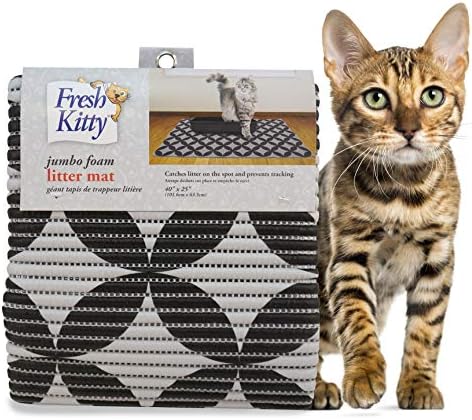 Fresh Kitty Durable XL Jumbo Foam Litter Box Mat – BPA and Phthalate Free by RoyalPetIncorporated