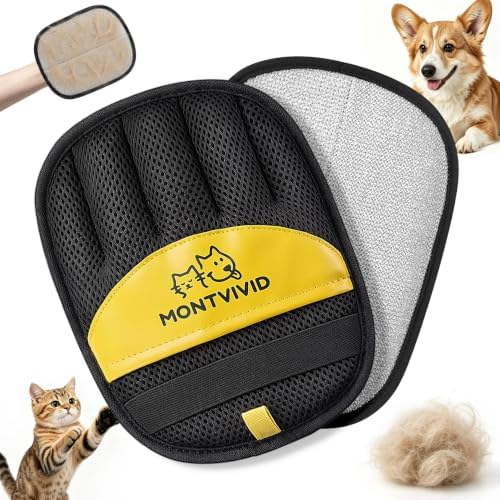 2Pcs Pet Hair Removal Glove for Dogs & Cats, Electrostatic Pet Hair Remover by Unknown