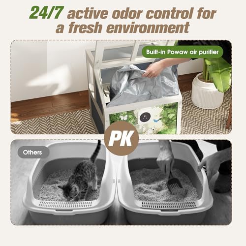 COZIWOW Modern Cat Litter Box Enclosure - Image 3
