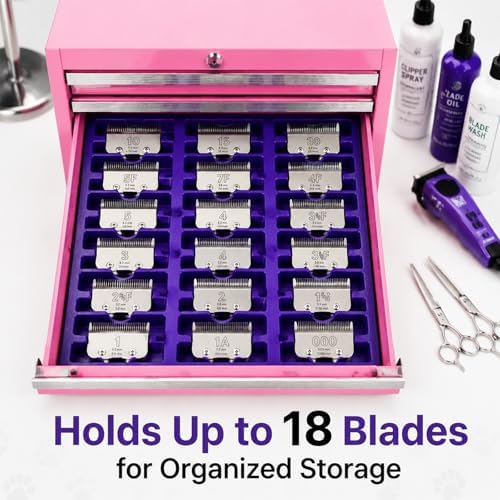 Mini Toolbox Drawer Organizer for Dog Grooming Blades – Desktop Storage Insert - Image 2