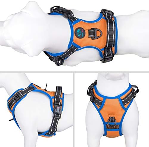 PHOEPET Reflective Dog Harness Large Breed Adjustable No Pull Vest - Image 2