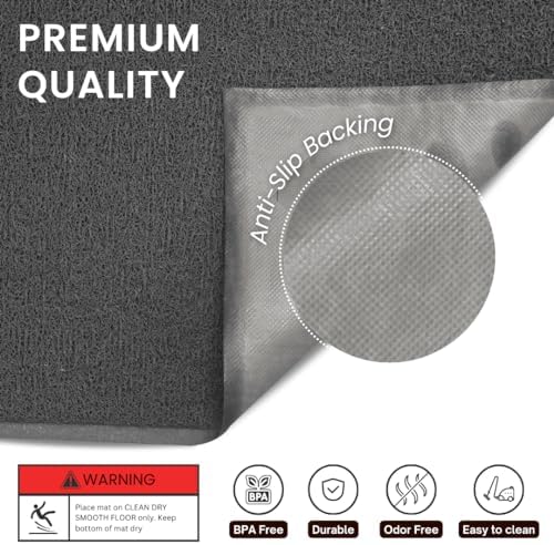 Andalus Small Cat Litter Mat, Non-Slip & Easy to Clean Cat Litter Box Mat - Image 2