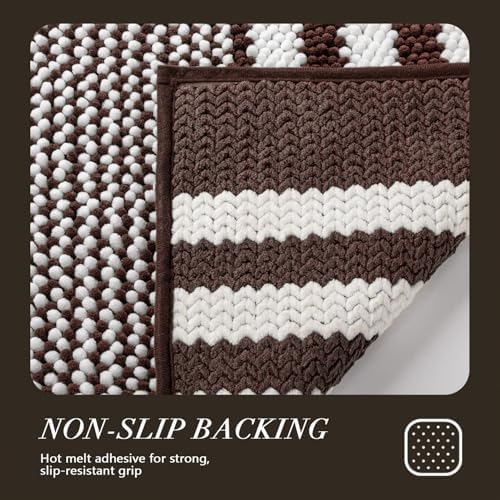 BSICPRO Bathroom Rugs, 17x24 Chenille Bath Mats - Image 5