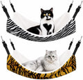 Jetec 2 Pack Cat Hammock for Cage, Tiger Stripes by Jetec