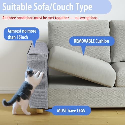 Oroonoko Cat Scratch Couch Protector, Couch Protector from Cat Claws - Image 4