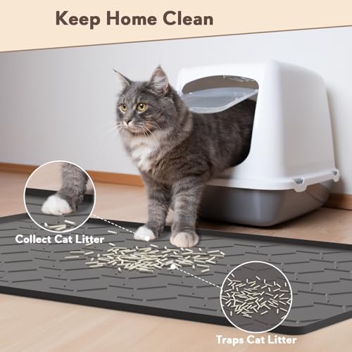 Garoopion Silicone Cat Litter Mat Large 40" X 28" - Image 3