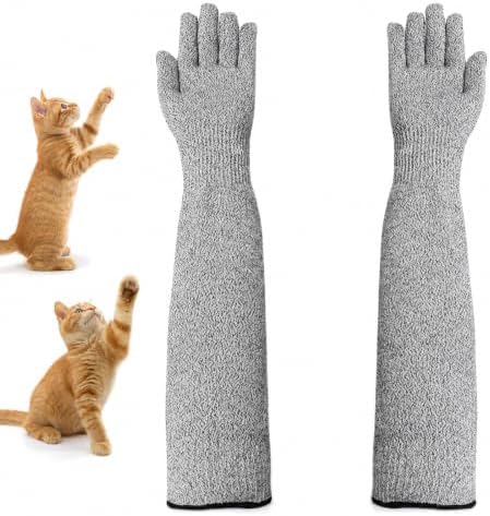 Cat Gloves Bite Proof, 15.7” Ultra Flexible Animal Handling Gloves by Unknown