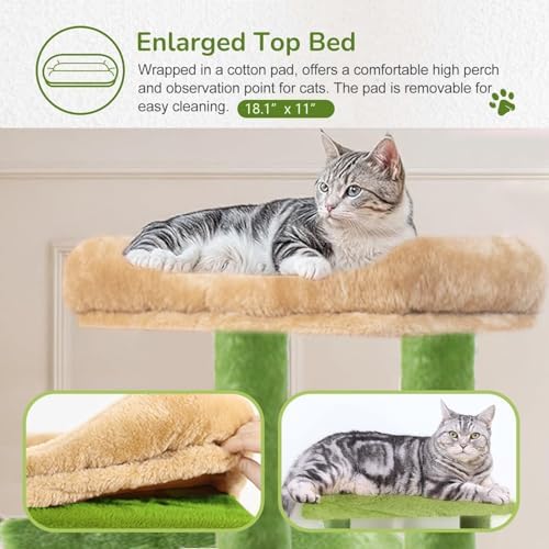 68 Inches Multi-Level Large and Tall Cat Tree Tower - Image 5