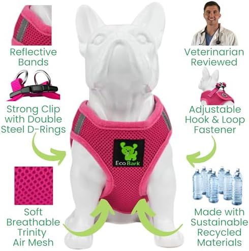 EcoBark Step in Reflective Soft Mesh Small Dog Harness - Image 4