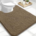 OLANLY Toilet Rugs U-Shaped 24x20, Soft Absorbent Chenille Contour Rugs by OLANLY