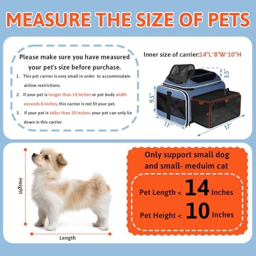 Petskd Top & Side Expandable Small Pet Carrier - Image 4