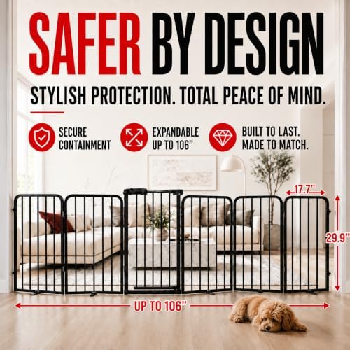 Freestanding Foldable Dog Gate - Image 2