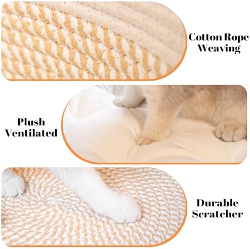 CHEERHOME PETS Handwoven Cat Basket Bed Cooling - Image 4
