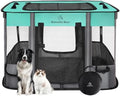 ROMANTIC BEAR Dog Playpen, Foldable Pet Puppy Cat Playpen by ROMANTIC+BEAR