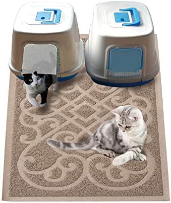 PetLike Cat Litter Box Mat, Thick Kitty Litter Trapping Mat, Waterproof by PetsLikePetLike