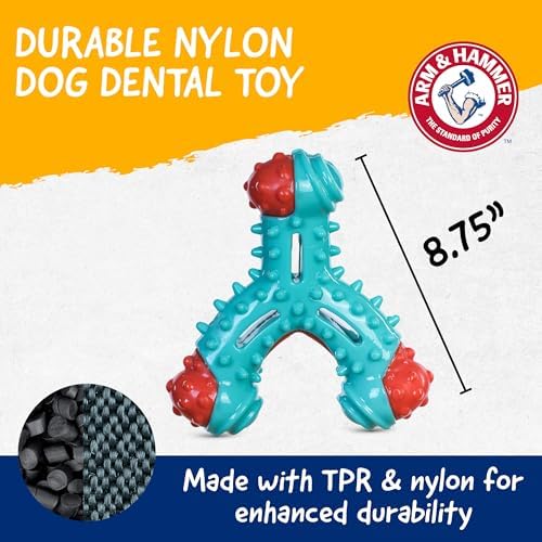 Arm & Hammer Nubbies Wishbone Dental Dog Chew Toy, Chicken Flavor - Image 5