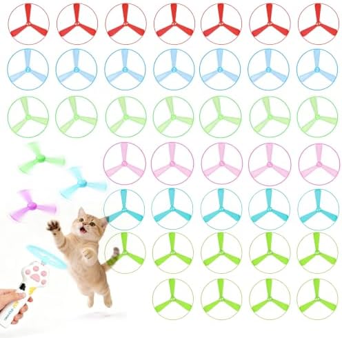 Cat Toy Disc, Interactive Cat Fetch Toy Flying Discs by Unknown