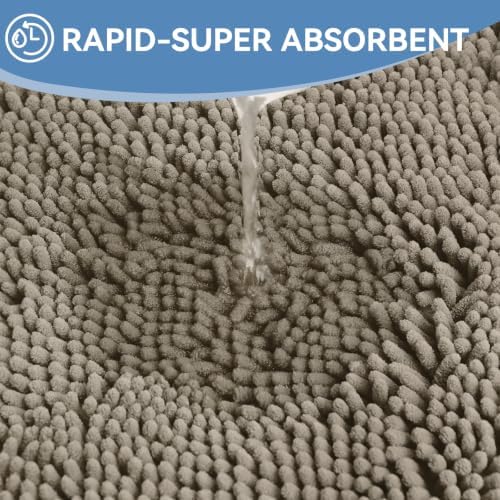 Bcoimo 44x24 Chenille Bath Mat – Non-Slip - Image 5