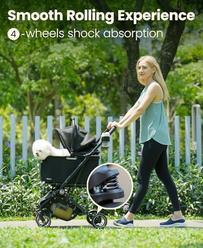 4 Wheels Pet Stroller, Dog Stroller - Image 2