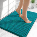 OLANLY Thick Chenille Small Bathroom Rugs Mats 24x16, Deep Lake by OLANLY