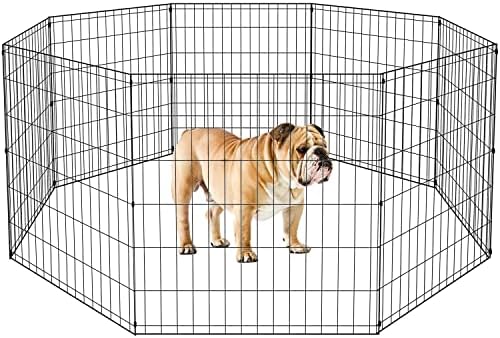 BestPet | Foldable Dog Playpen | 30 Inch, 8 Panels | Metal Pet Exercise Pen by BestPet