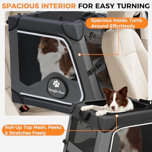 Snagle Paw Dog Car Crate for Back Seat - Image 2