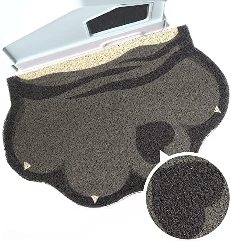 Cute Cat Litter Mat 24”x16”, Litter Box Mat, Litter Trapping Mat, Soft on Kitty by Rarenut