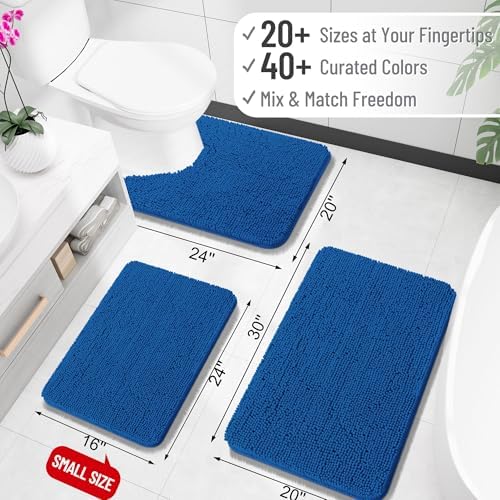 OLANLY Large Bathroom Rugs 70x46, Extra Soft Absorbent Chenille Bath Rugs - Image 2