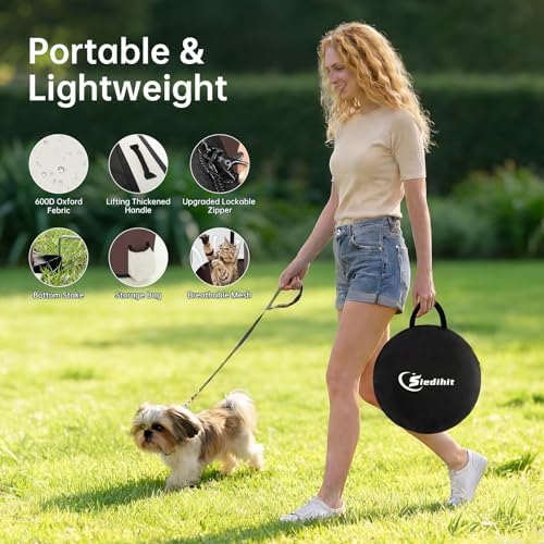 Siedihit 28" Dog Playpen, Cat Puppy Pen, Pet Portable Crate Indoor Outdoor - Image 5