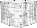 Amazon Basics Foldable Metal Exercise Dog Playpen, Indoor/Outdoor, Single Door by AmazonBasics