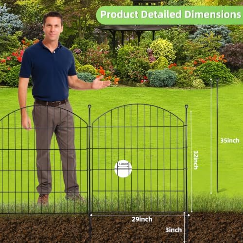 Decorative Garden Fence, 32in x 24ft No Dig Fence - Image 2