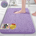 Ophanie Purple Bathroom Rugs 24x17, Soft Chenille Bath Mat, Non Slip Absorbent by Ophanie