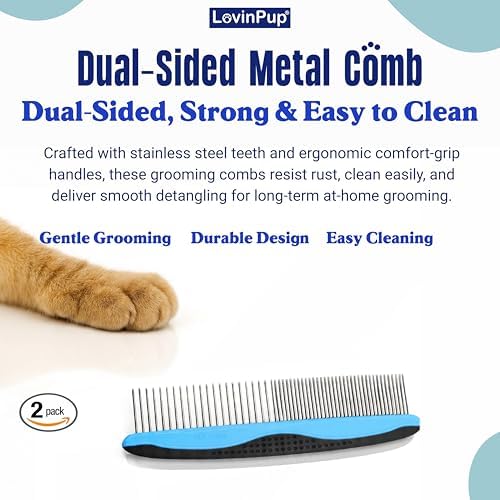 Pet Metal Comb for Dogs and Cats – Detangling Comb - Image 6