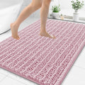 Smiry Bathroom Rugs 48X32, Extra Soft Rubber Backing Chenille Bath Mats by Smiry
