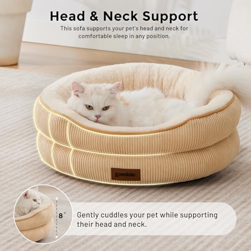 ZOMISlA Heated Cat Bed for Indoor Cats, 25 Timer & 11 Temp Adjustable - Image 4