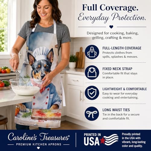 Caroline's Treasures Australian Cattle Dog The Chef Apron Cooking Kitchen - Image 4