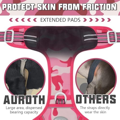 AUROTH Dog Harness for Large Dogs, No Pull Tactical Dog Vest Heavy Duty - Image 4