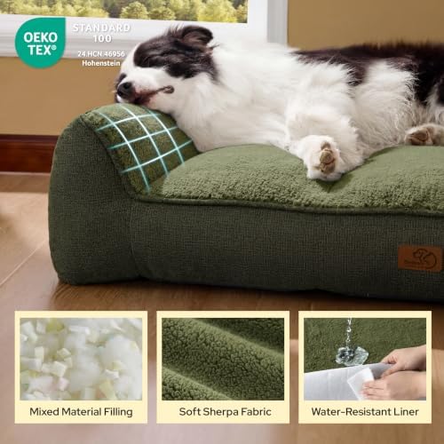 Bedsure SupportMax® Extra Thick Orthopedic XL Dog Beds Large Sized Dog - Image 5